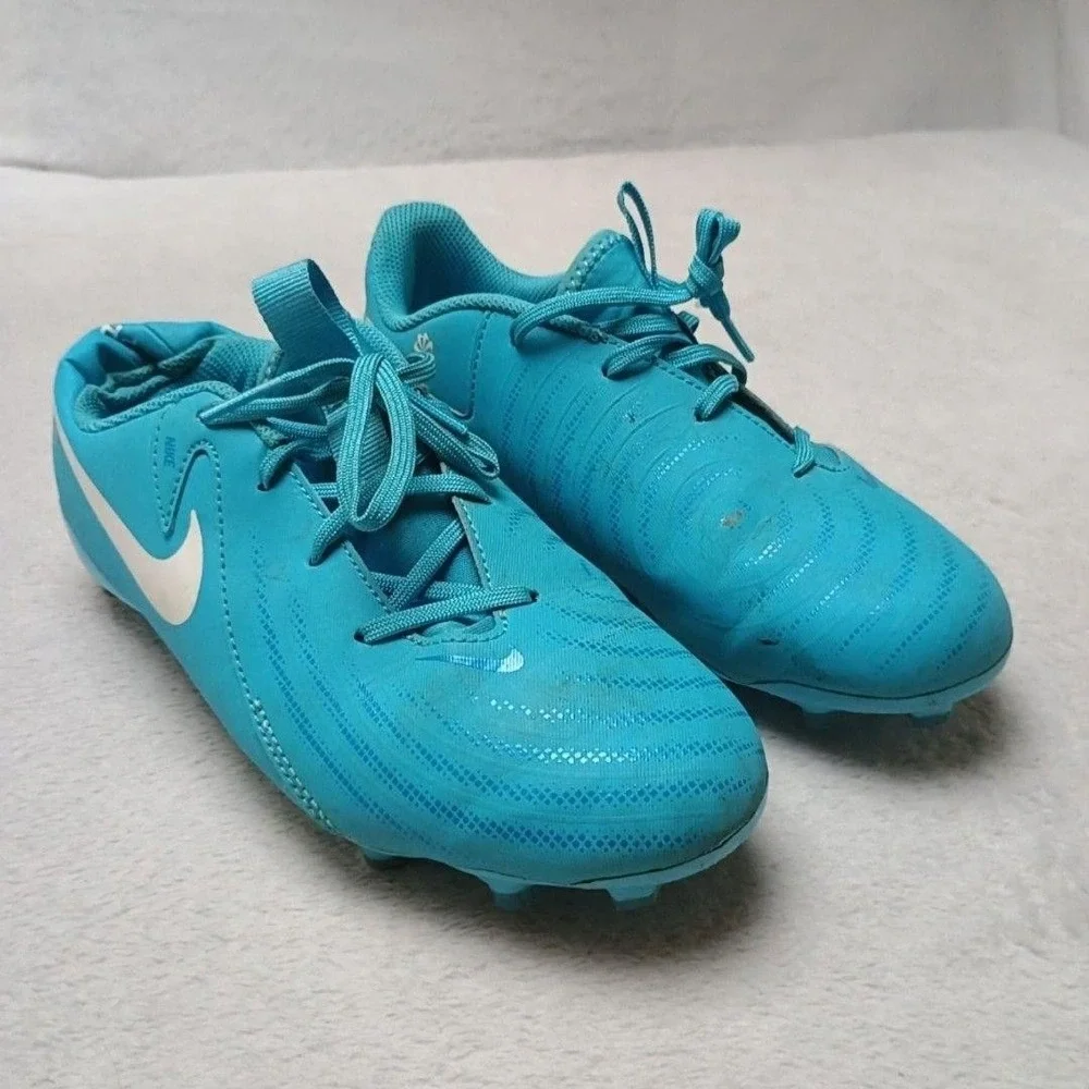 Nike Shoes Kids 3.5Y Blue Phantom VSN Soccer Cleats Low Top FD6722-400
